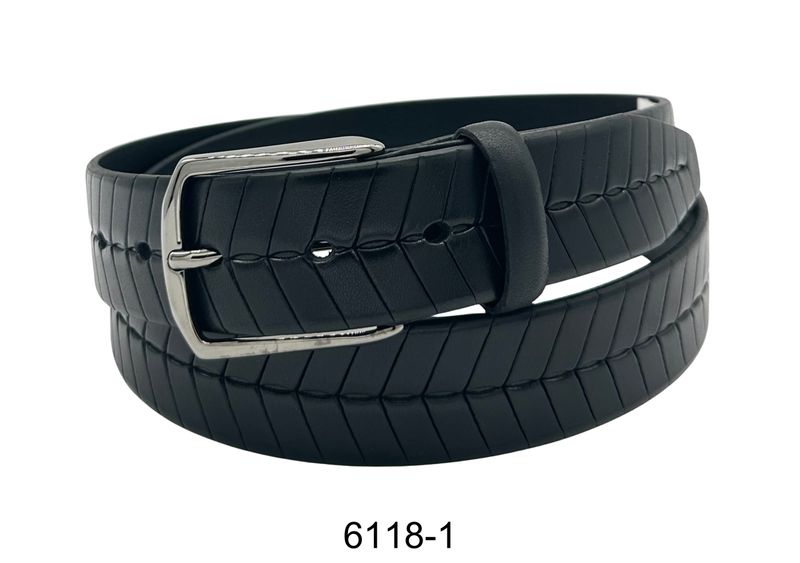 Bench Craft Made In Canada Herringbone Leather Belt - 6118