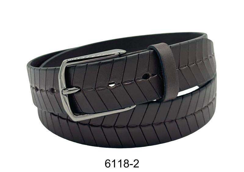 Bench Craft Made In Canada Herringbone Leather Belt - 6118