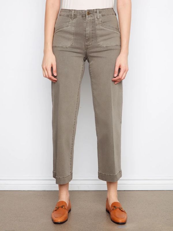 Charlie B Crop Wide Leg Stretch Jeans - C5660R