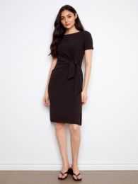 Charlie B Cotton Boat Neck Dress C3250