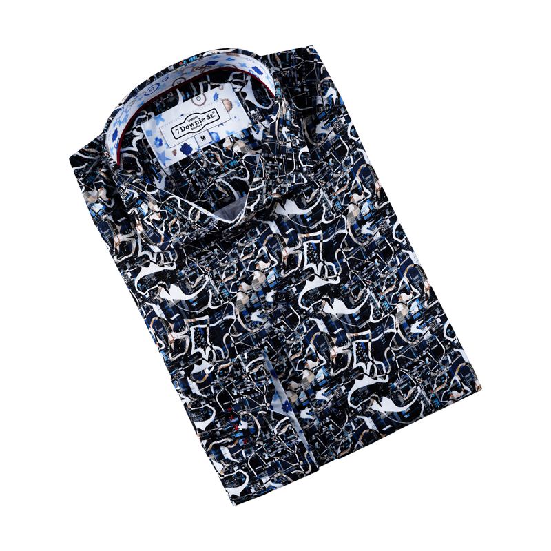 7 Downie L/S Cotton Sport Shirt - SW 537