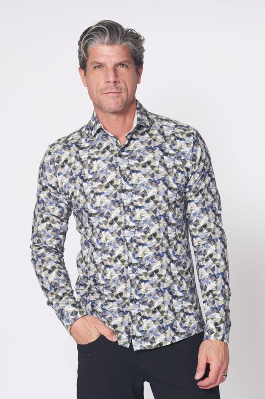 Downie L/S Cotton Sport Shirt - 85AM