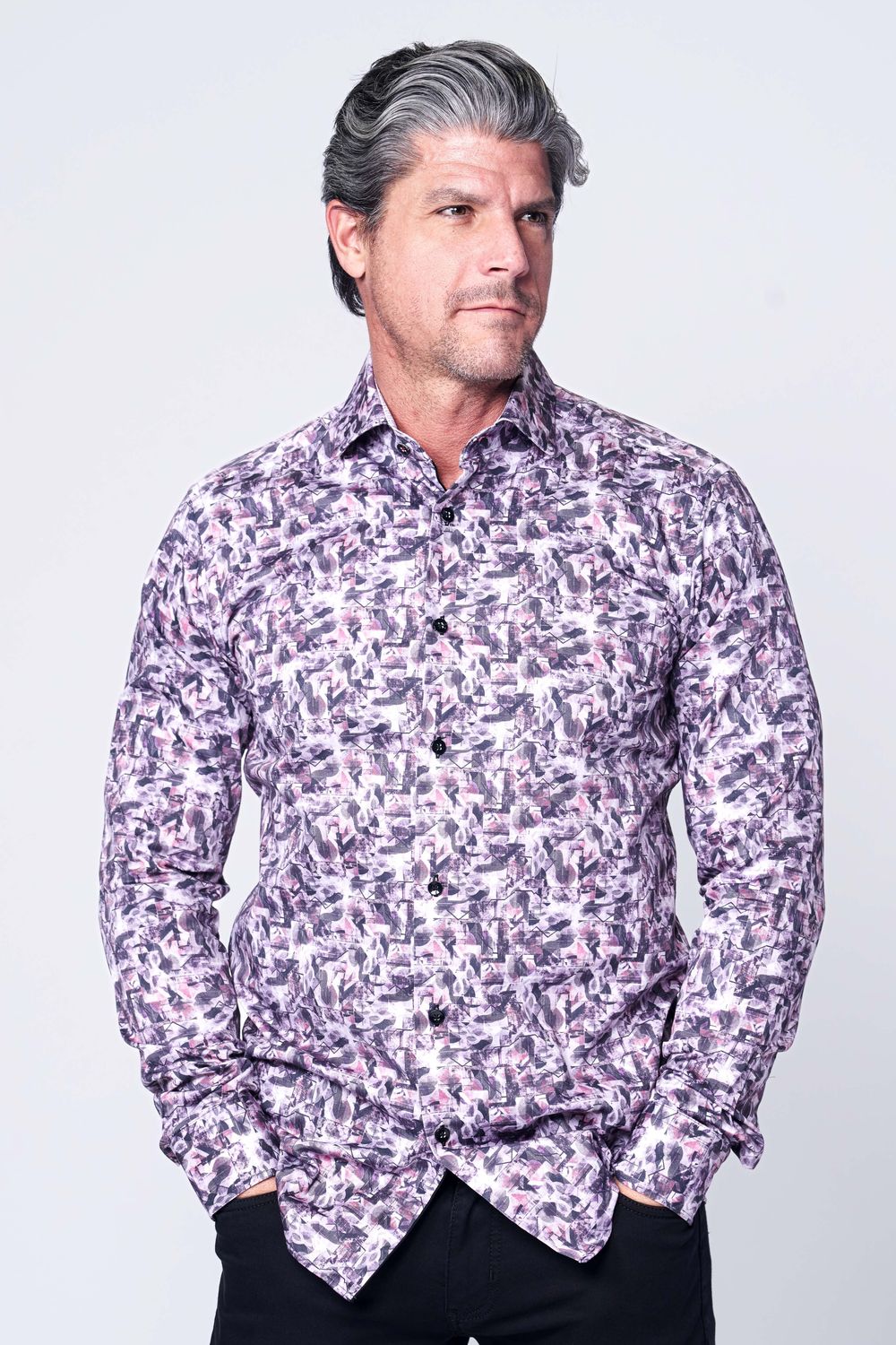 7 Downie L/S Cotton Sport Shirt - 68LS