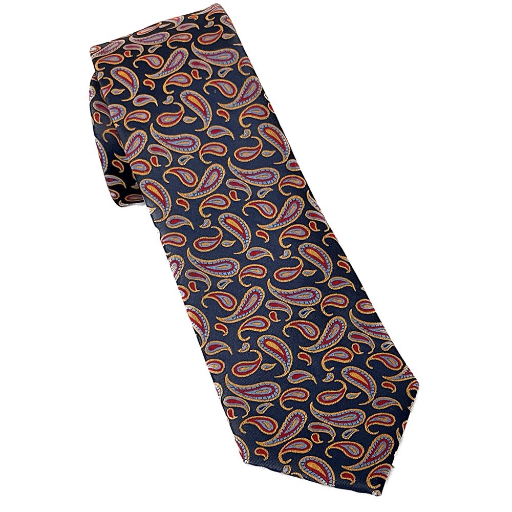 M- Paisley Silk Tie - 5220-1