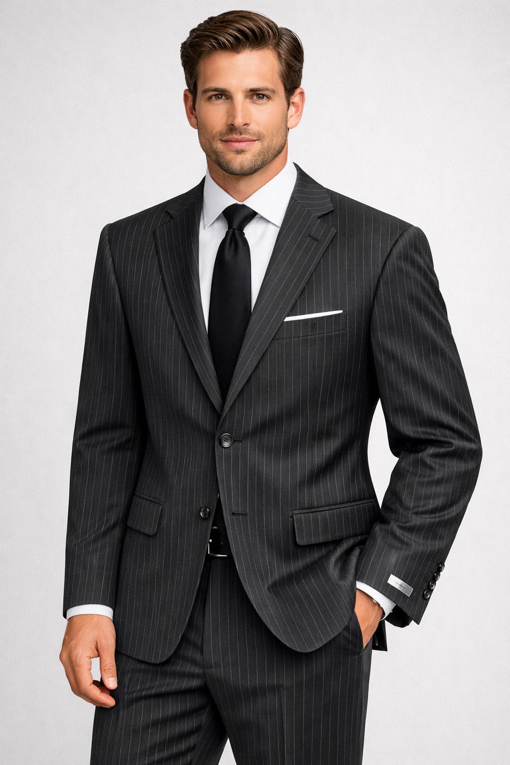 Giorgio F. Modern Fit Pinstripe Suit - G66046-2