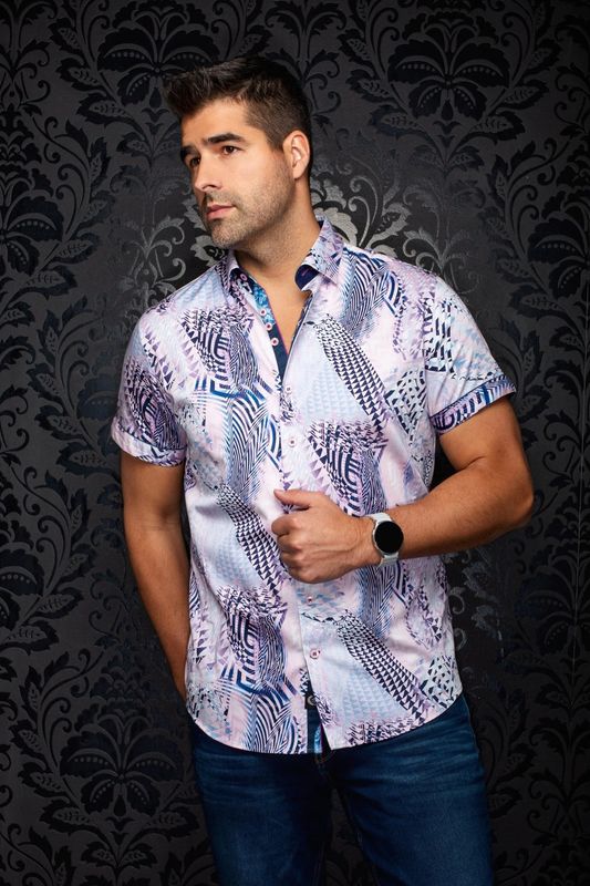 Au Noir S/S Cotton Sport Shirt - Badesi