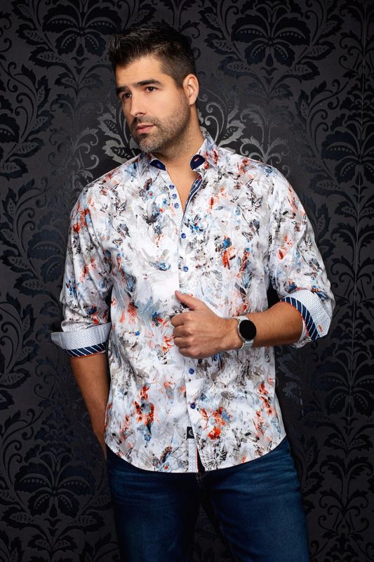 Au Noir L/S Cotton Stretch Shirt- Cebu