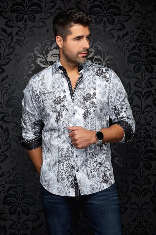 Au Noir L/S Cotton Stretch Shirt - Cascais