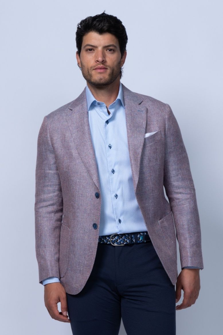 7 Downie Sette Wool &amp; Linen Blend Sports Jacket- Lino