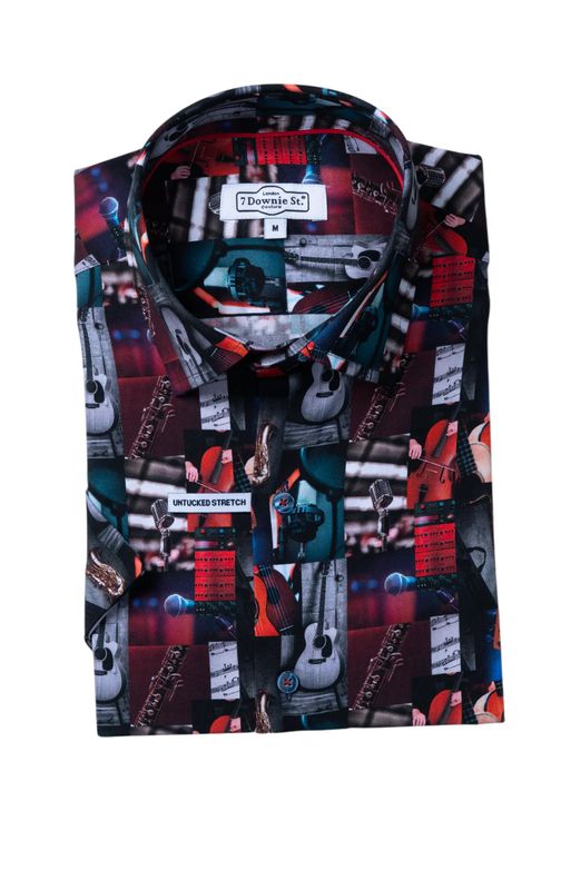 7 Downie St. S/S Cotton Sport Shirt - Memphis