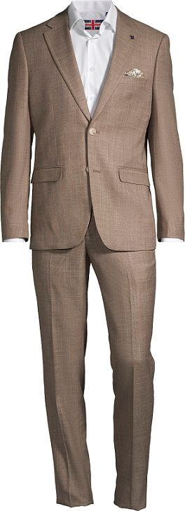 Soul Slim Fit Textured Suit - 261177