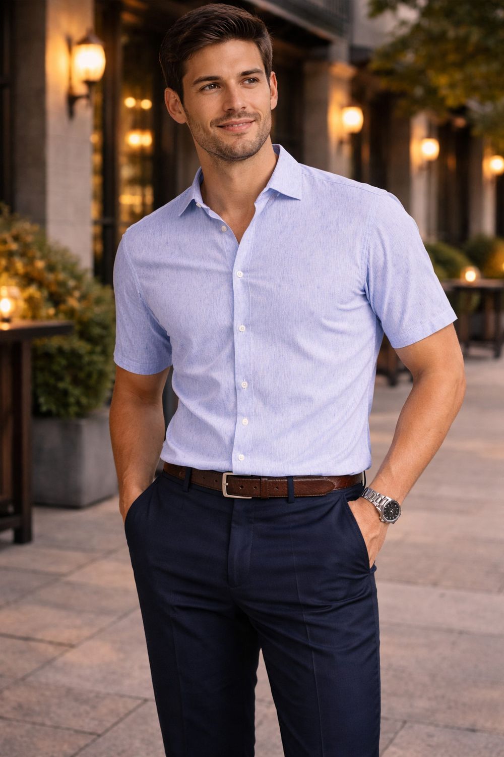 Horst Cotton Stretch Wrinkle Free S/S Shirt - 261750