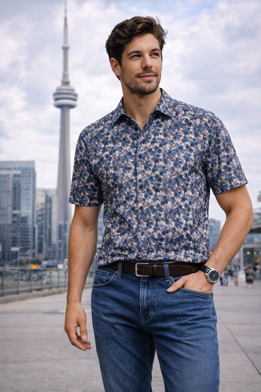 Horst Cotton Stretch Wrinkle Free S/S Shirt - 261751