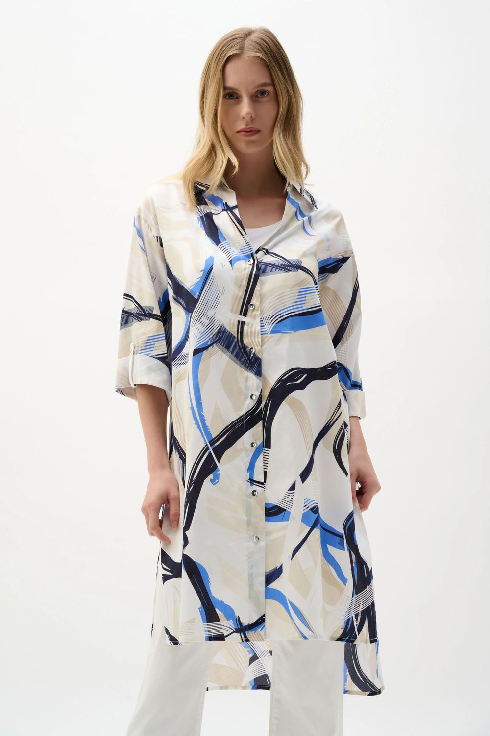 Ribkoff Cotton Voile Abstract Print Blouse 262950