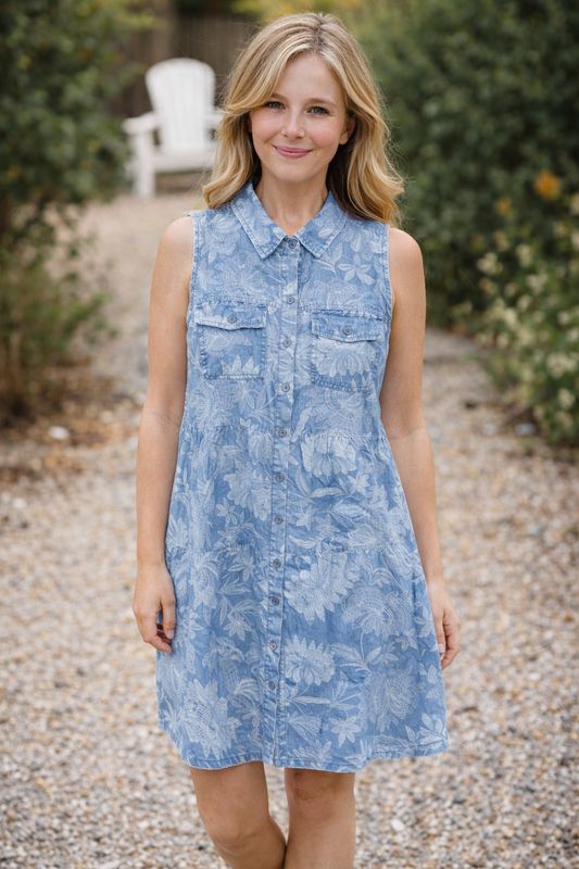 P/Z Denim Printed Dress - 8667016