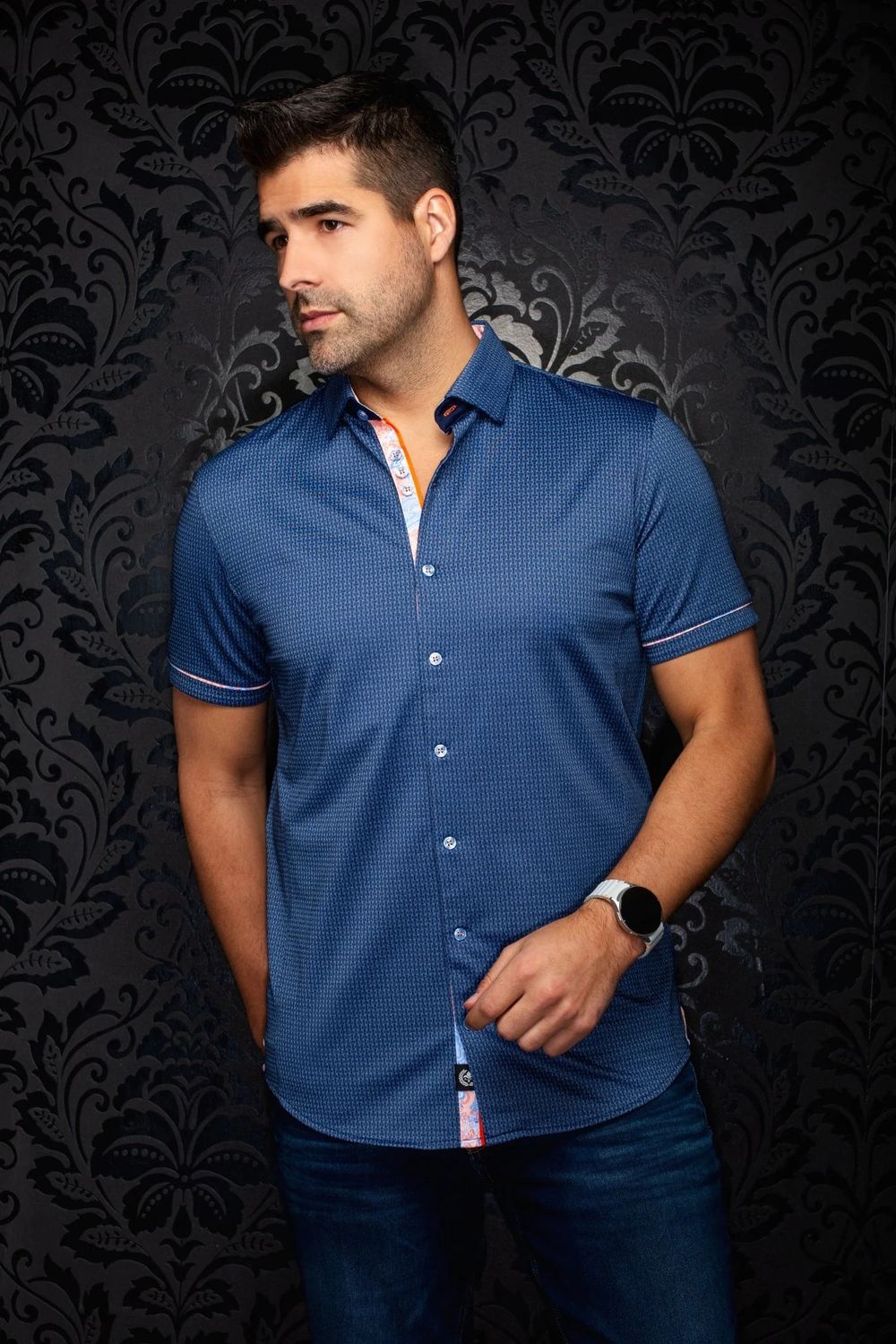 Au Noir S/S Cotton Stretch Shirt - Sonoran