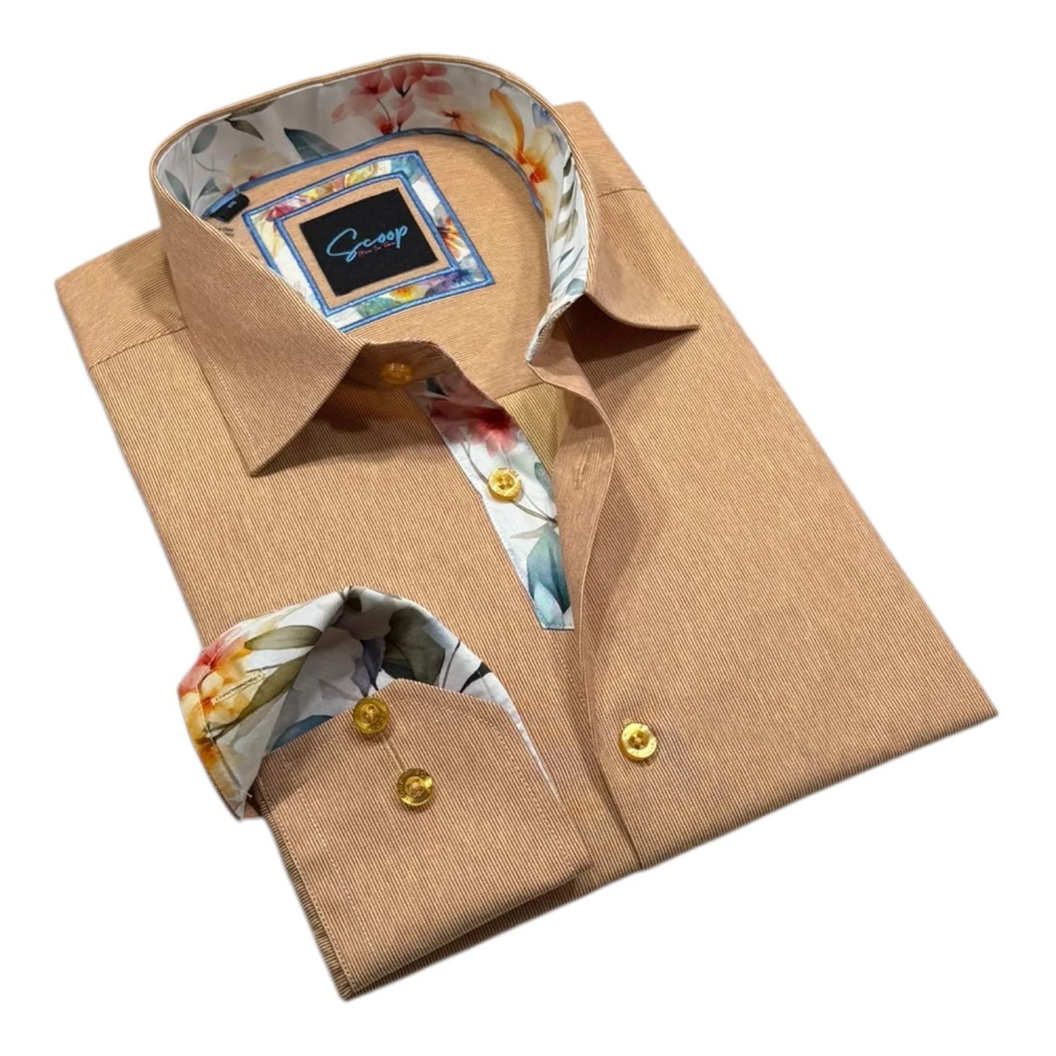 Scoop L/S Cotton Sport Shirt - Tratti