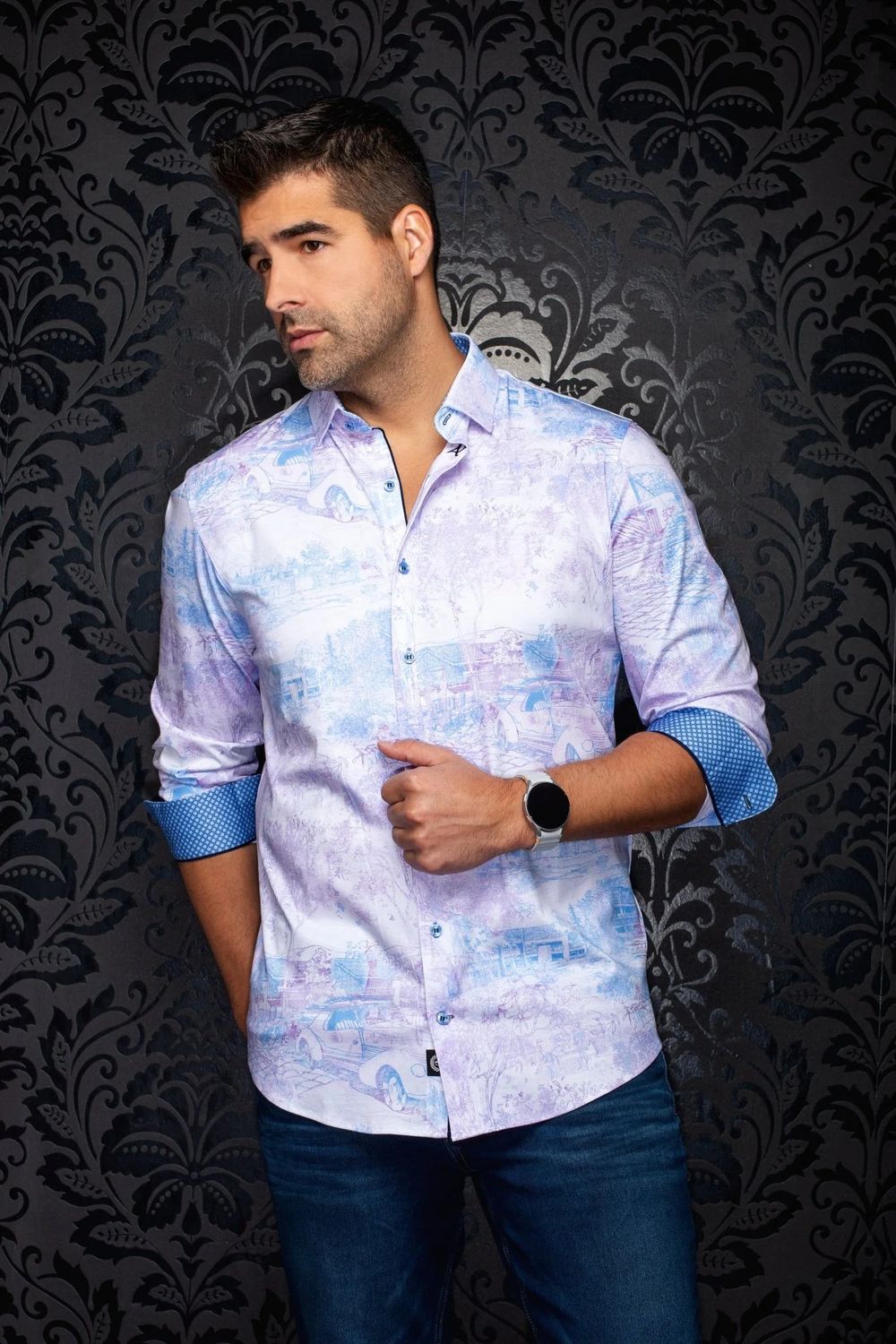 Au Noir L/S 360 Stretch Sport Shirt - Breeze