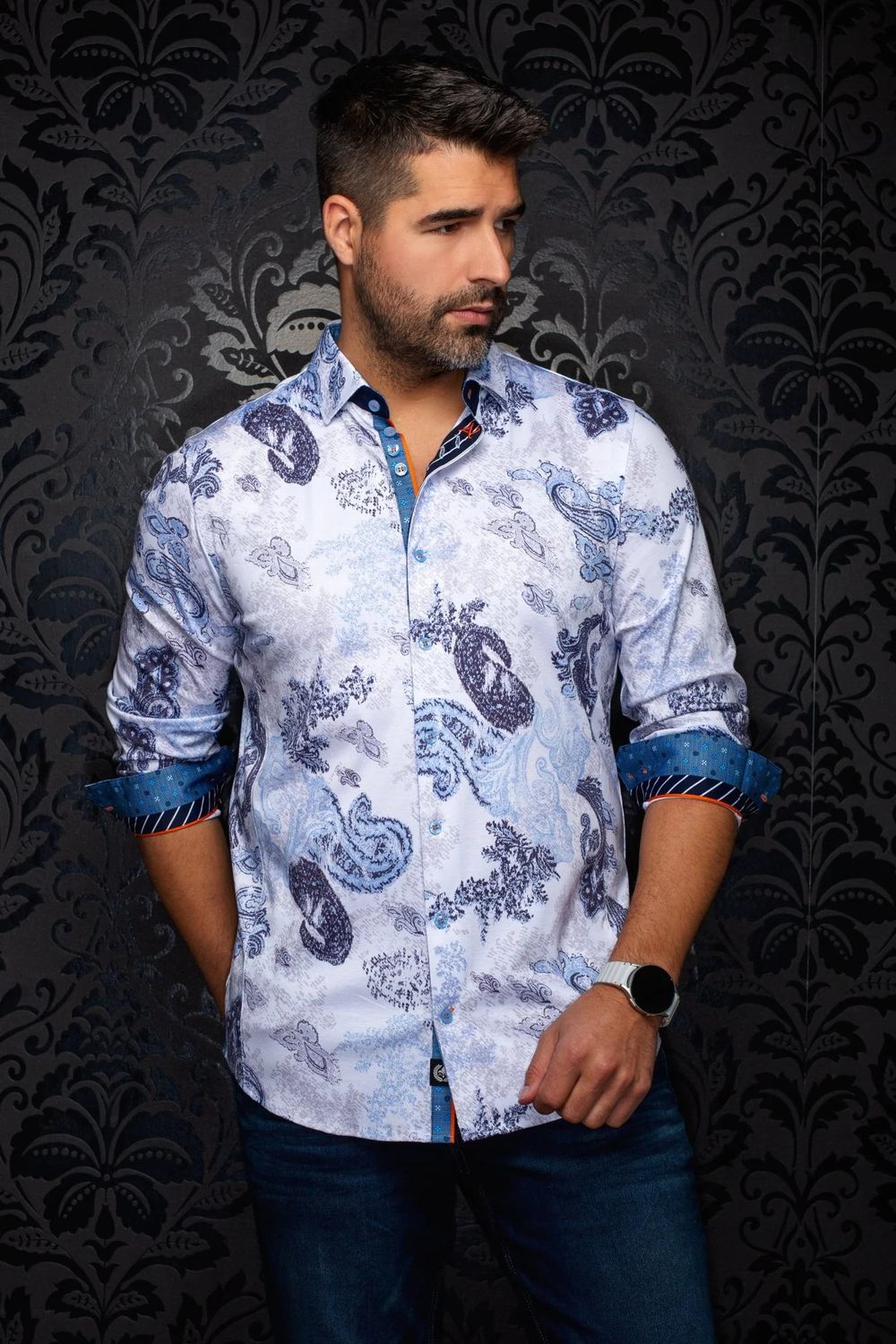 Au Noir L/S 360 Stretch Sport Shirt - Dawnstone