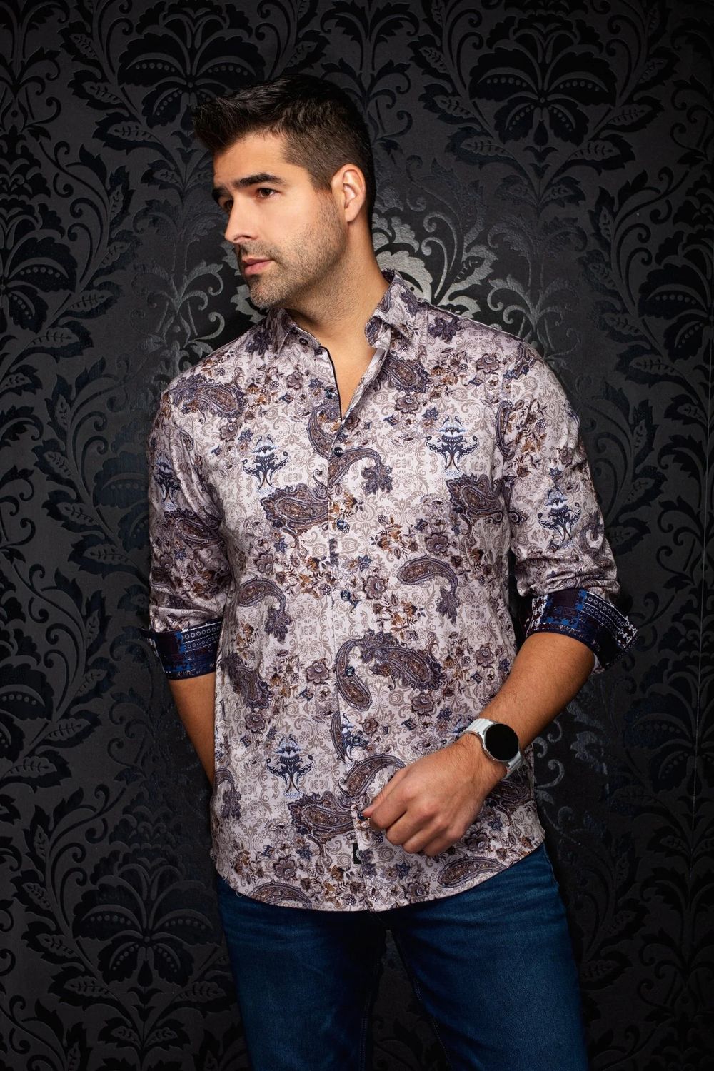 Au Noir L/S 360 Stretch Sport Shirt - Sienna