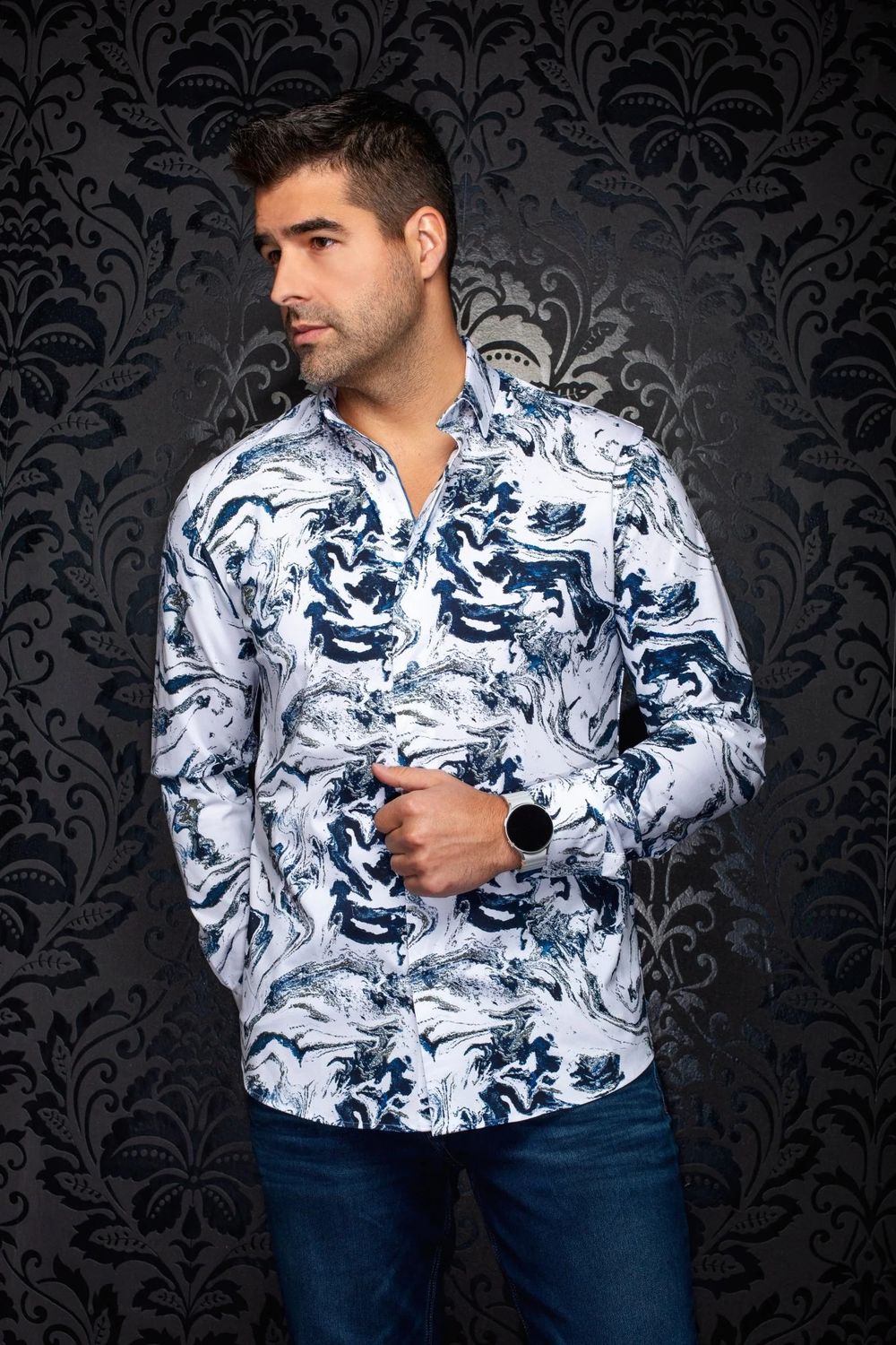 Au Noir L/S 360 Stretch Sport Shirt - Thomas