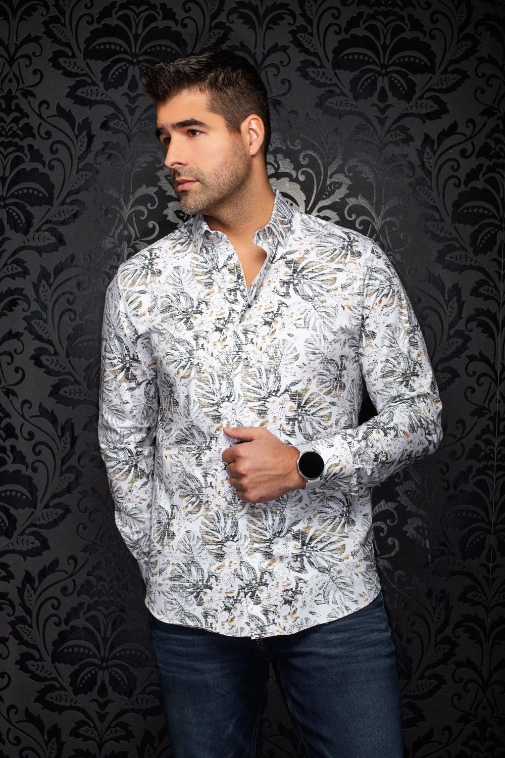 Au Noir L/S 360 Stretch Sport Shirt - Trent