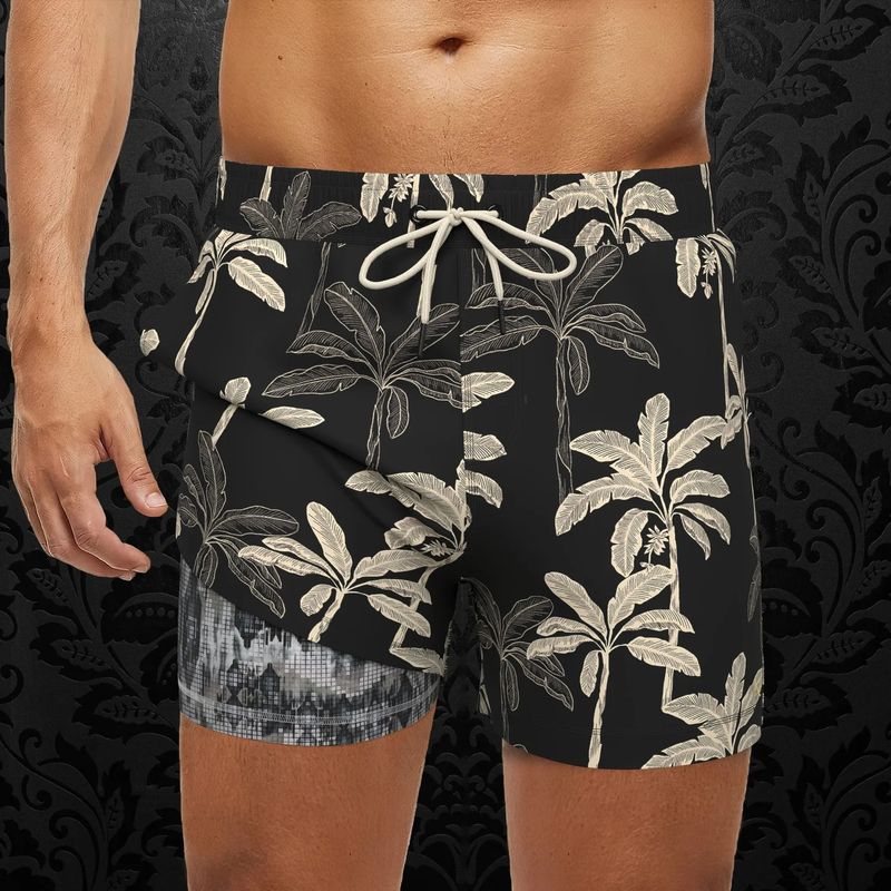 Au Noir Swim Trunks w/ Lining - Lobue