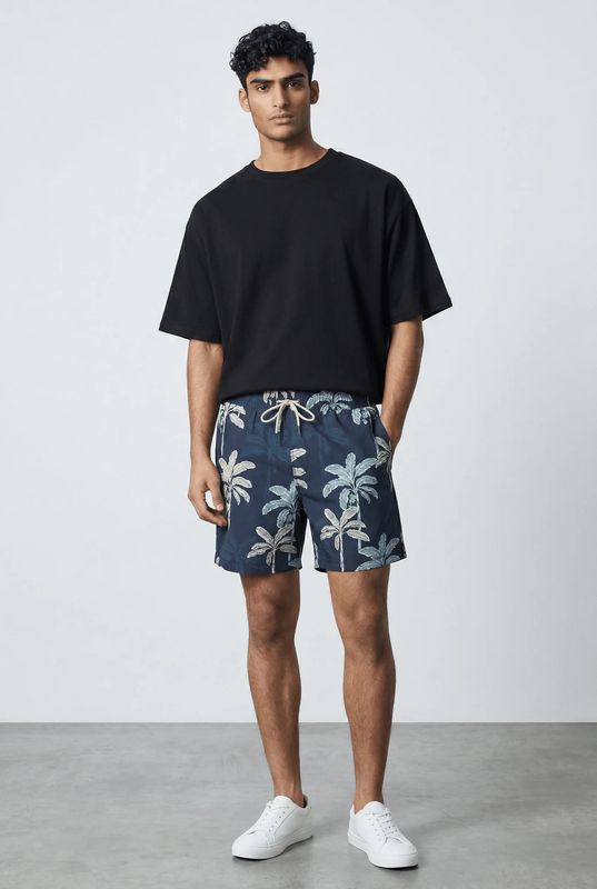 Au Noir Swim Trunks w/ Lining - Lobue