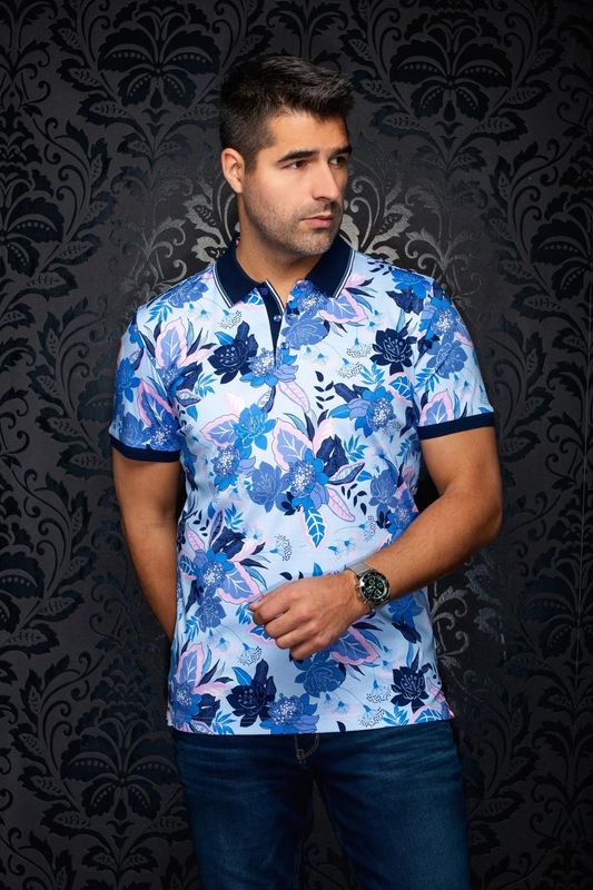 Au Noir S/S Stretch Polo - Hiva