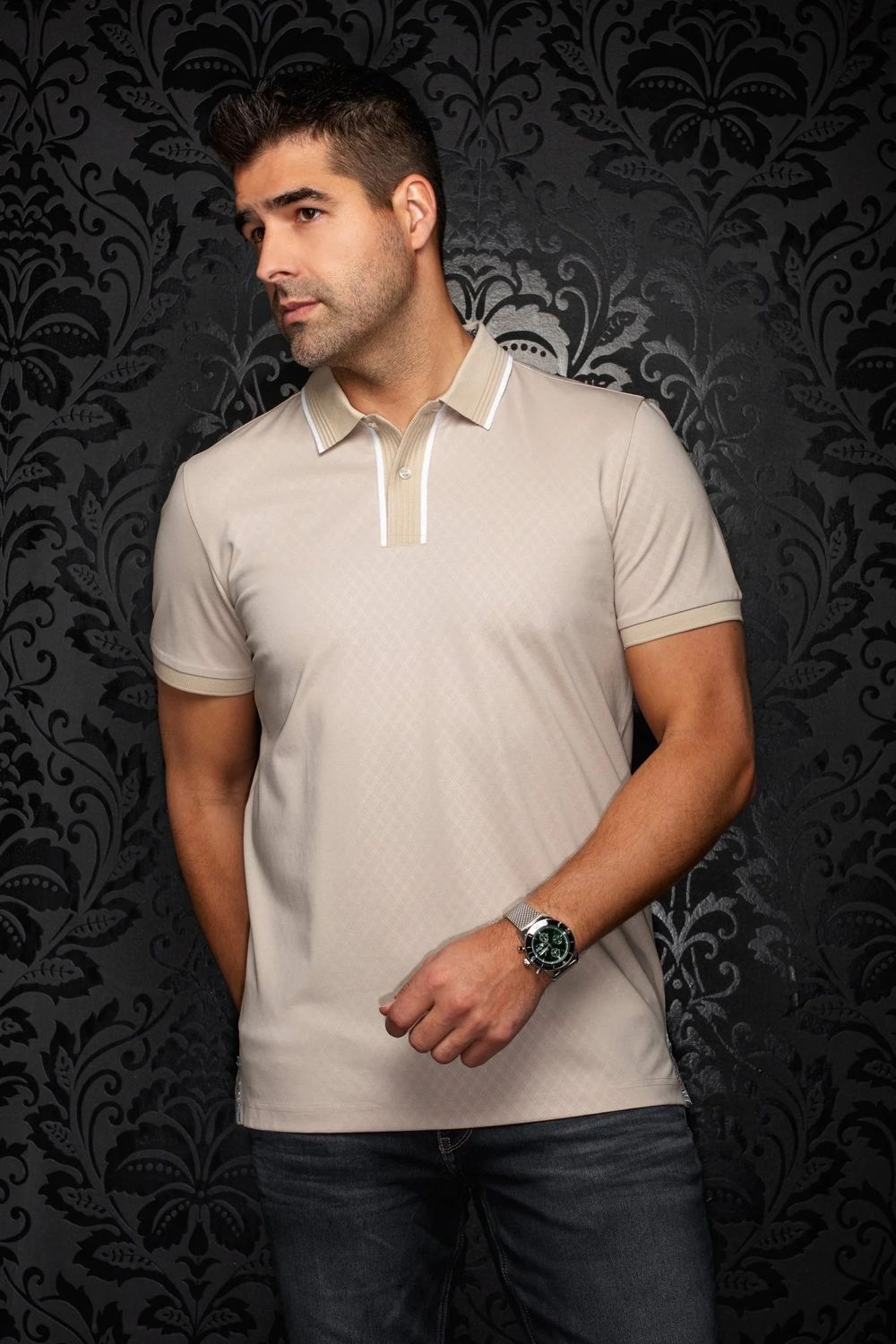 Au Noir S/S Stretch Polo - Kaan