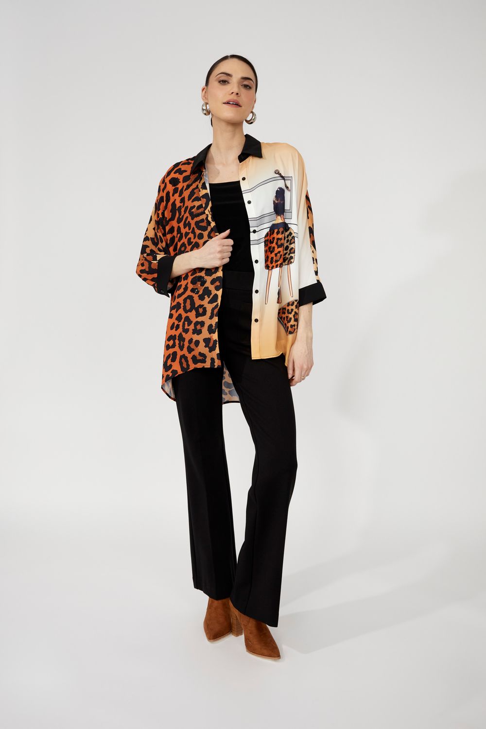 Lyman Leopard Button up Shirt 253771