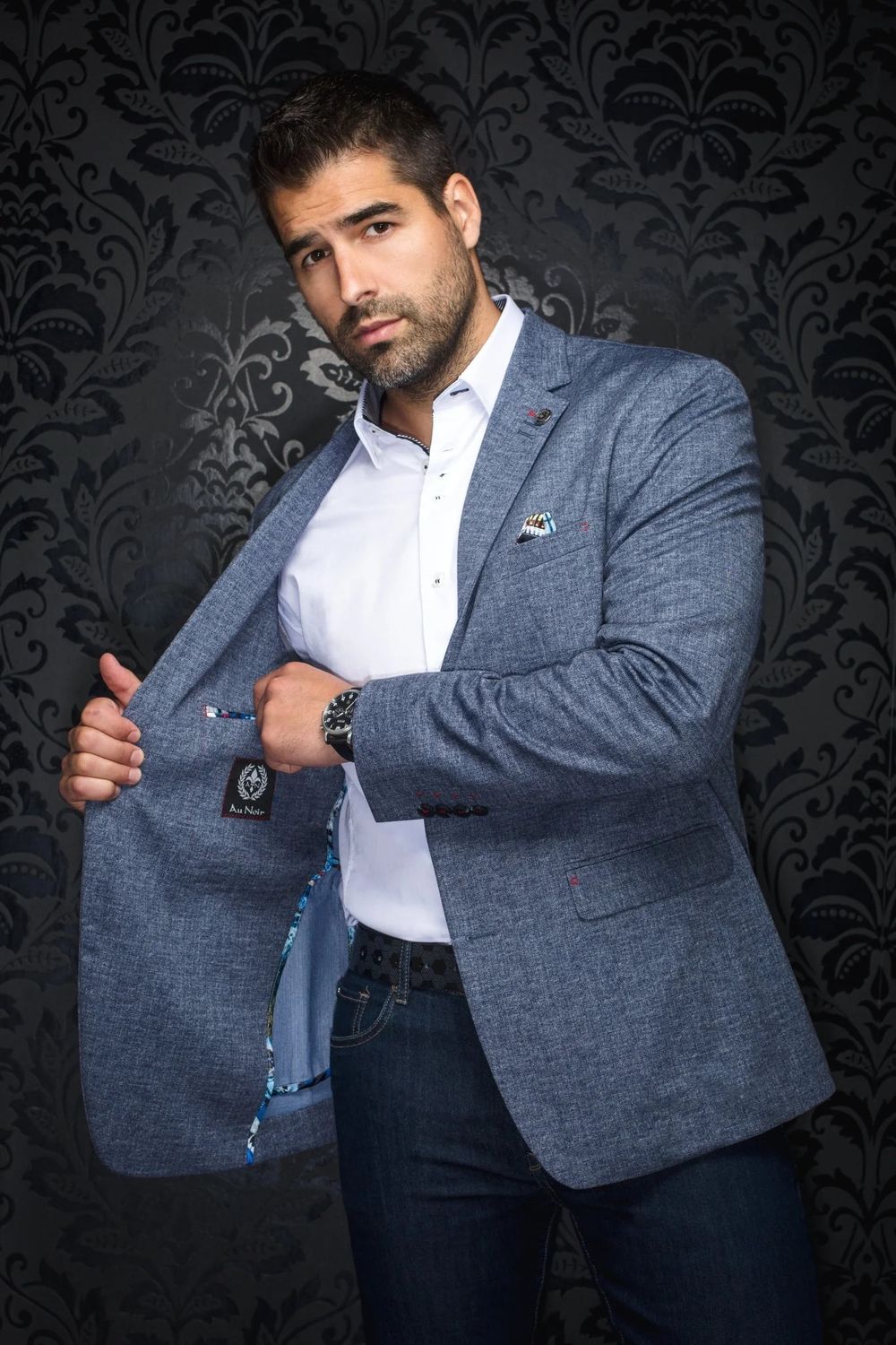 Au Noir Stretch Blazer Reynolds