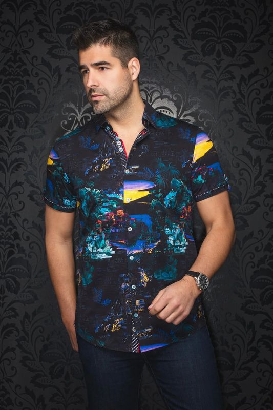 Au Noir Stretch Knit Polo - Elster