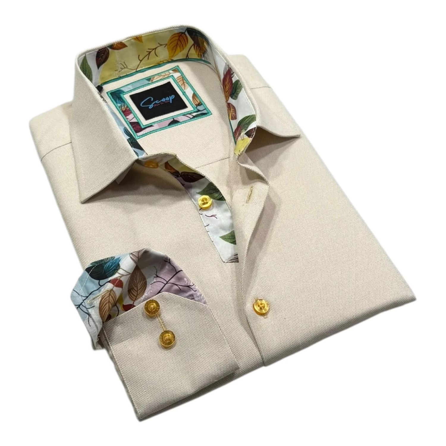 Scoop L/S Cotton Sport Shirt - Cumpari