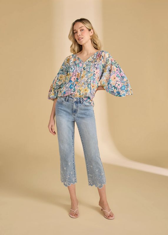 FDJ Olivia Straight Crop Denim