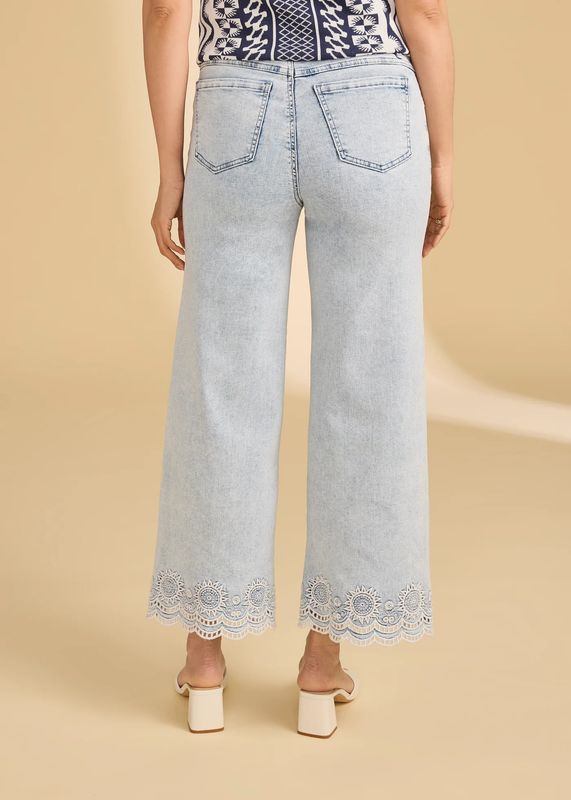 FDJ Pull-On Wide Ankle Denim - 2125669