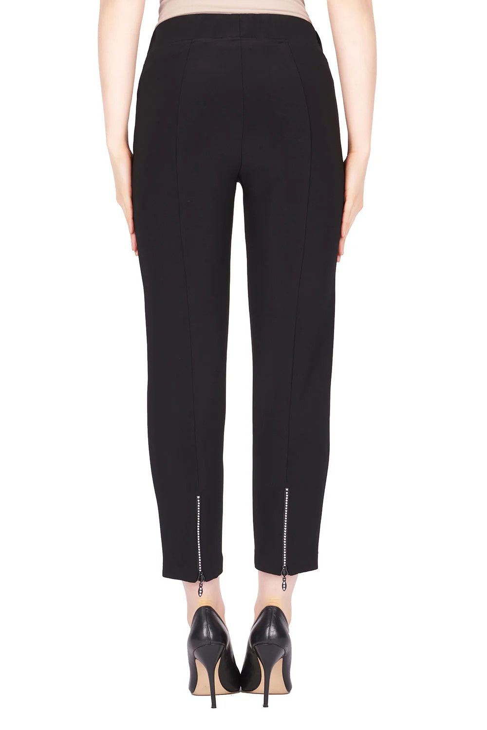 Ribkoff Black Pant w/ Sequin Ankle 174090