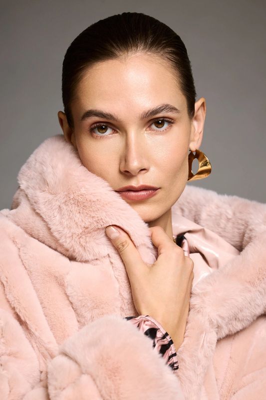 Ribkoff Faux Fur Reversible Coat 253926