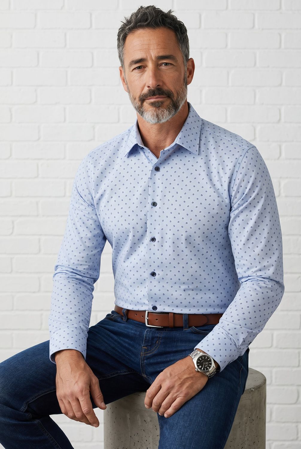 7 Downie St. Stretch L/S Shirt - NYL19