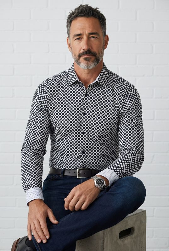 7 Downie St. Stretch L/S Shirt - NYL-8