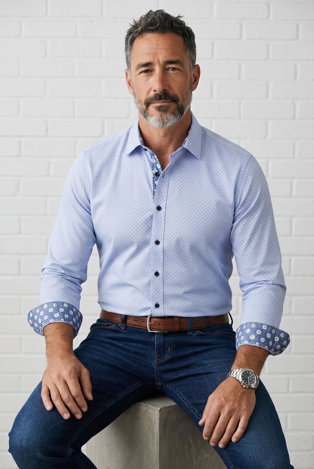 7 Downie St. Stretch L/S Shirt - NYL-7