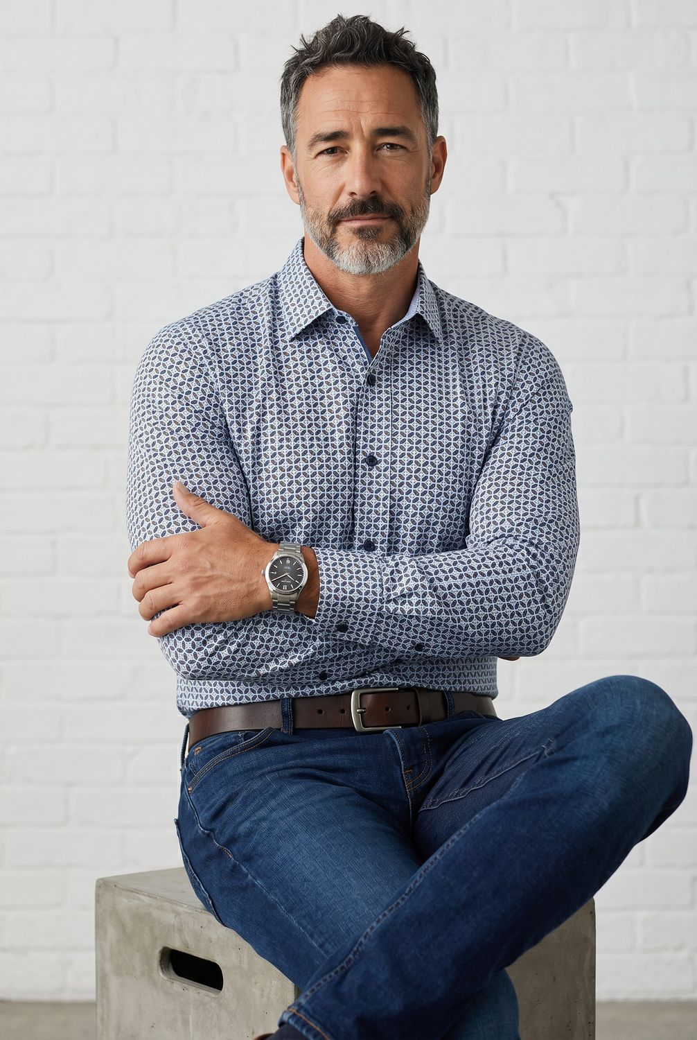 7 Downie St. Stretch L/S Shirt - NYL-4