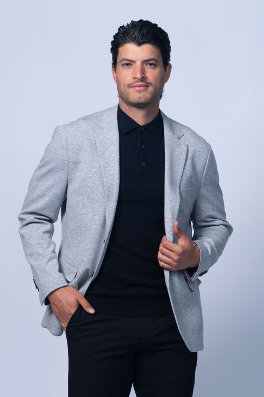 7 Downie St. Tencel Knit Blazer - Jeffrey