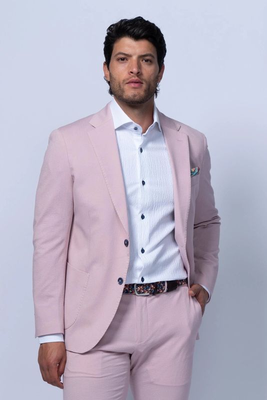 7 Downie St. Cotton Stretch Seersucker Blazer