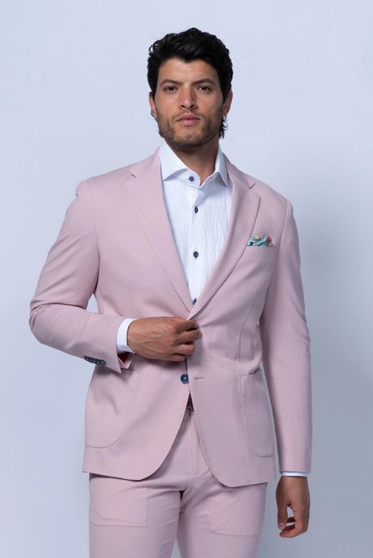 7 Downie St. Cotton Stretch Seersucker Blazer