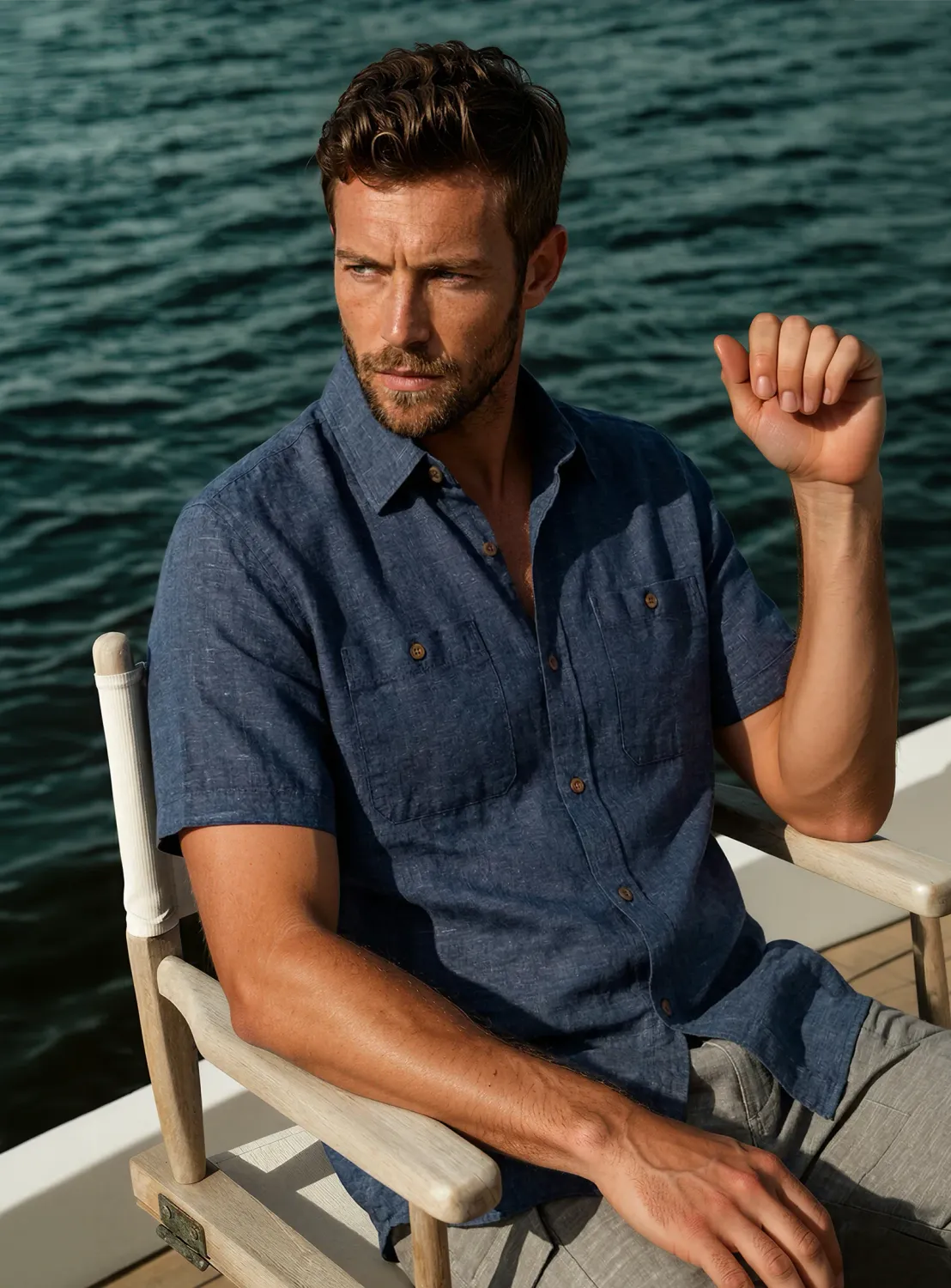 P/Z Cotton/Linen S/S Shirt - 7664300