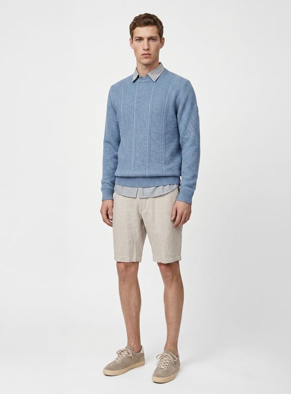 P/Z Linen Chino Shorts 9 Inch Inseam - 7665202