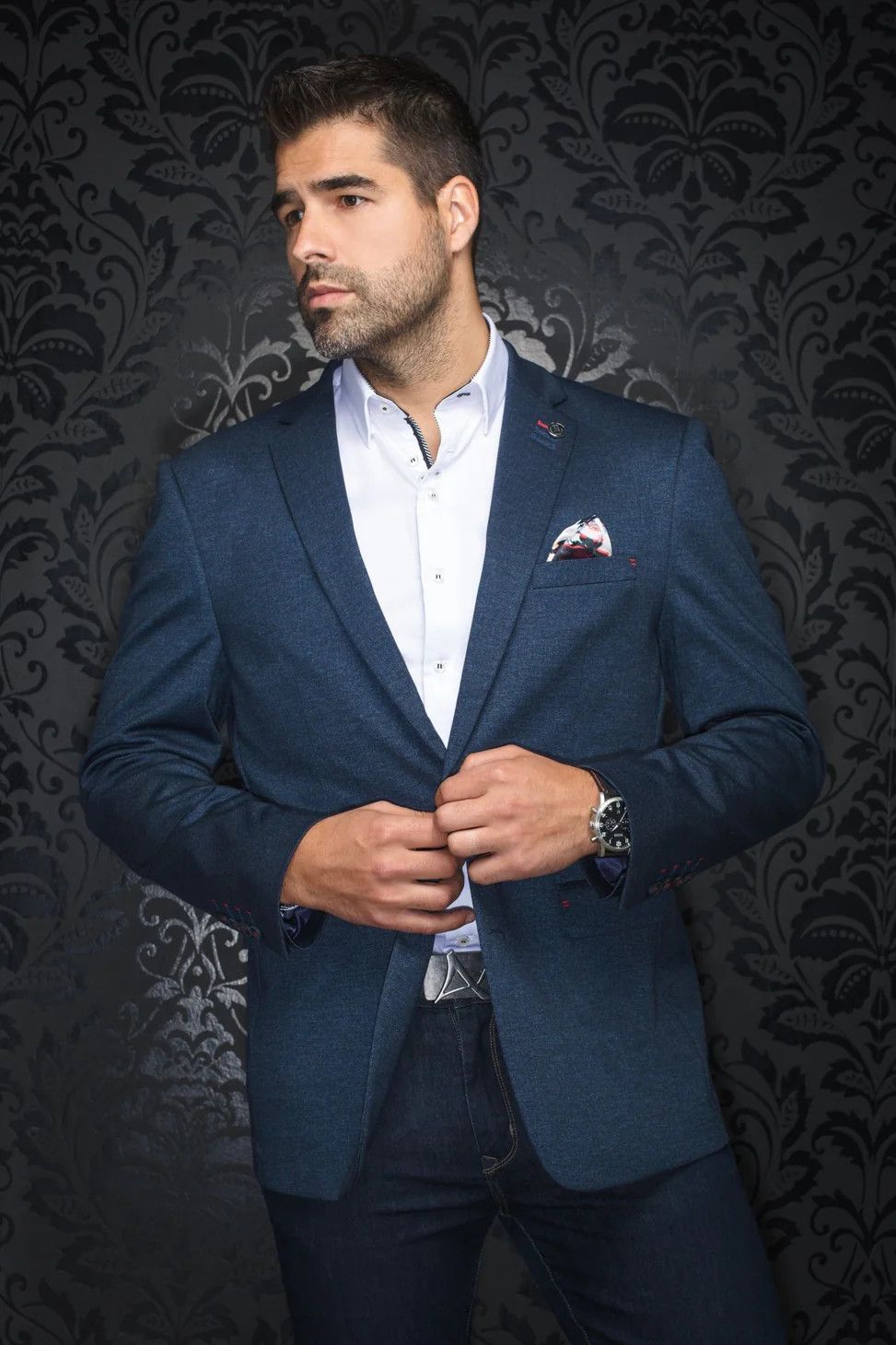 Au Noir Stretch Blazer Reynolds
