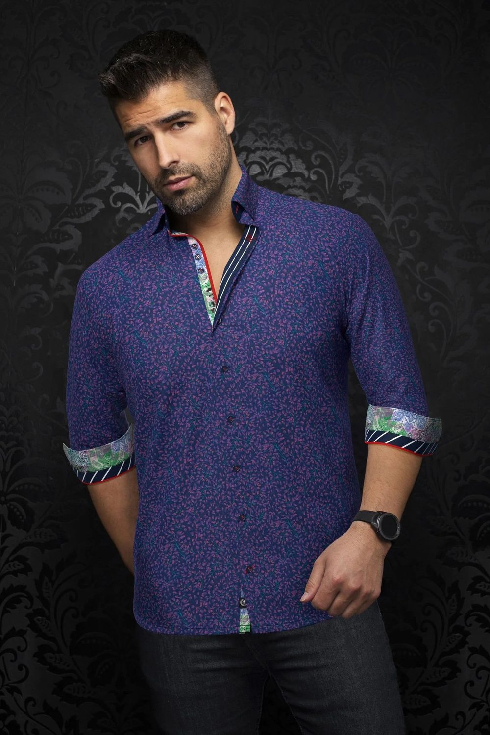 Au Noir L/S Cotton Stretch Shirt - Quinn