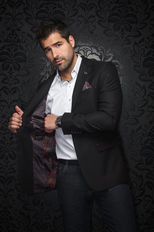 Au Noir Stretch Blazer Giancarlo